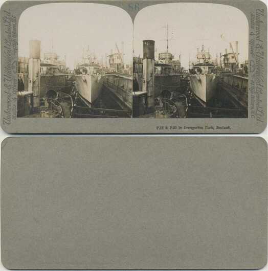 Warships in Dry Dock, Scotland