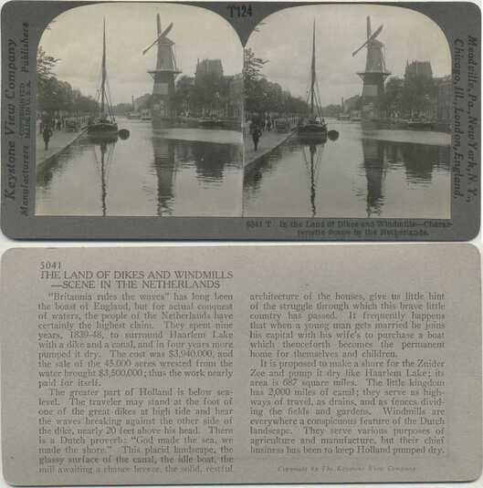 Dutch Canal Scene with Windmill