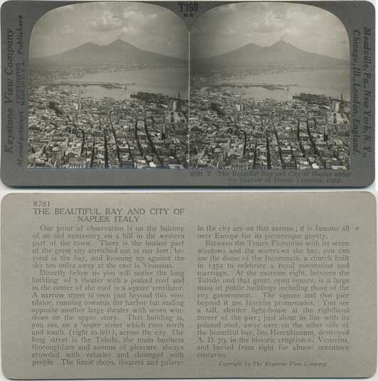Bay and City of Naples with Vesuvius