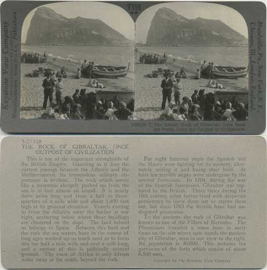 Rock of Gibraltar Beach Scene