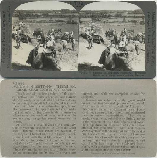 Peasants Threshing Grain, Brittany