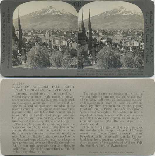 Lucerne Cityscape with Mount Pilatus