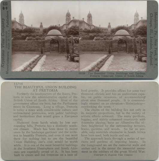 Union Buildings and Gardens, Pretoria