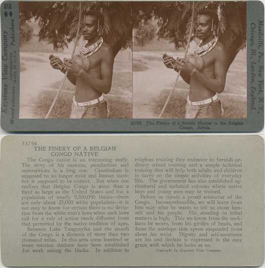 Native Hunter in Belgian Congo