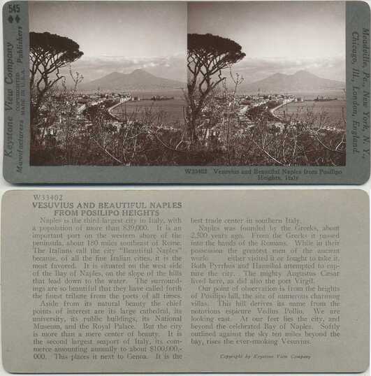 Naples Bay and Vesuvius from Heights