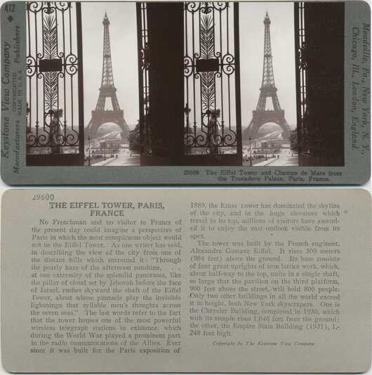 Eiffel Tower from Trocadero Palace