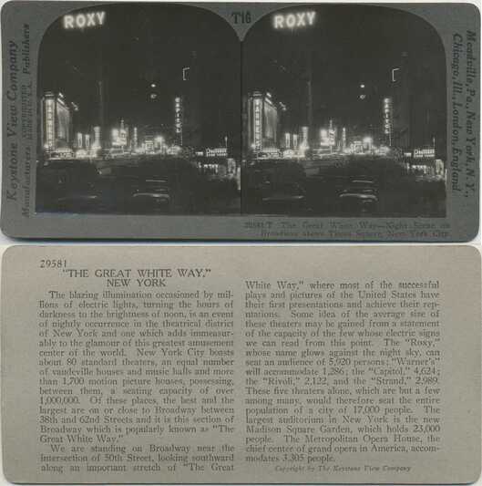 Broadway Night Scene, Theatres