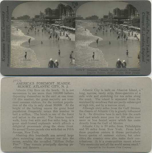 Crowded Atlantic City Beach