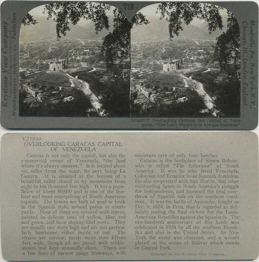 Overlooking Caracas, Capital City