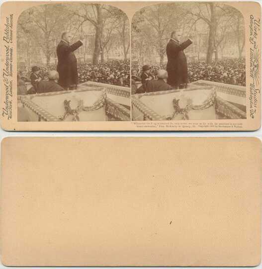 President McKinley Addresses Crowd