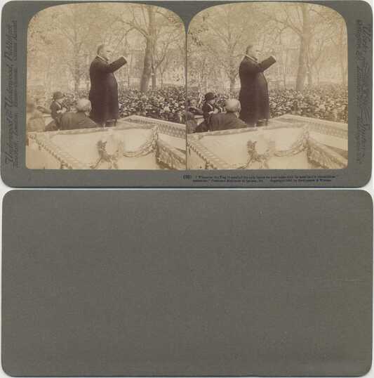 President McKinley Speaking