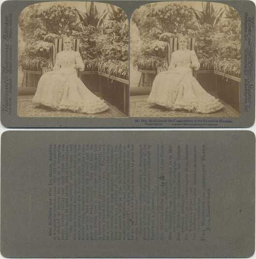 Mrs. McKinley in Conservatory