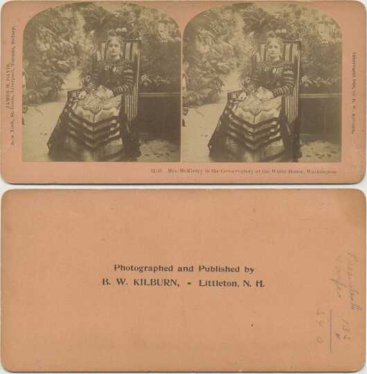 Mrs. McKinley in Conservatory