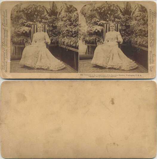 Mrs. McKinley in Conservatory
