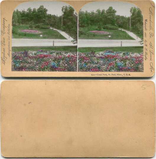 Park Flower Beds and Path