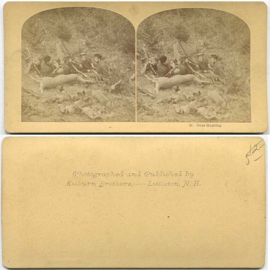 Hunters with Deer and Rifles