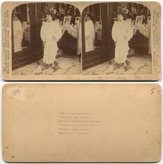 Child with Mirror, Asking Mama