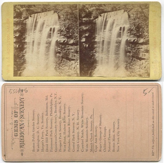 Waterfall on Rocky Embankment