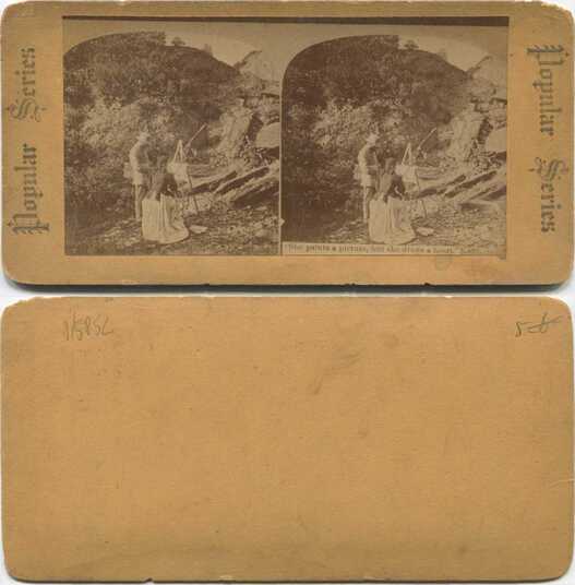 Artists in Rocky Landscape