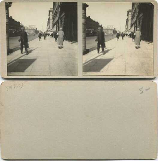 City Street with Pedestrians