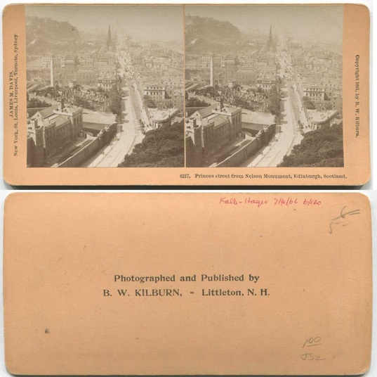 Princes Street from Nelson Monument