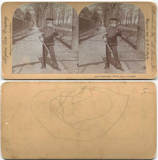 Boy in Uniform with Toy Rifle