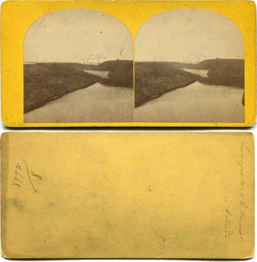 River Valley with Distant Building