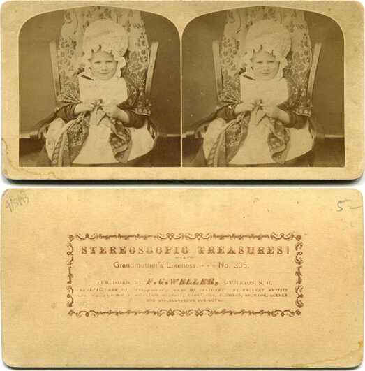 Toddler in Bonnet and Bib