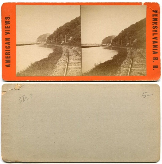 Railroad Tracks Along River