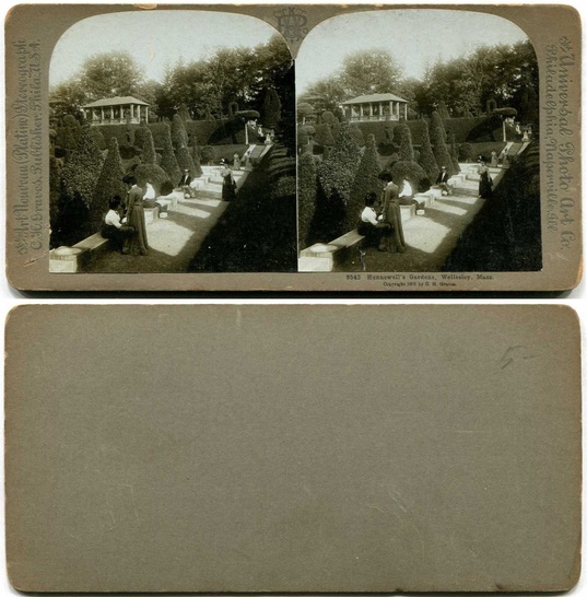 Formal Terraced Gardens with People