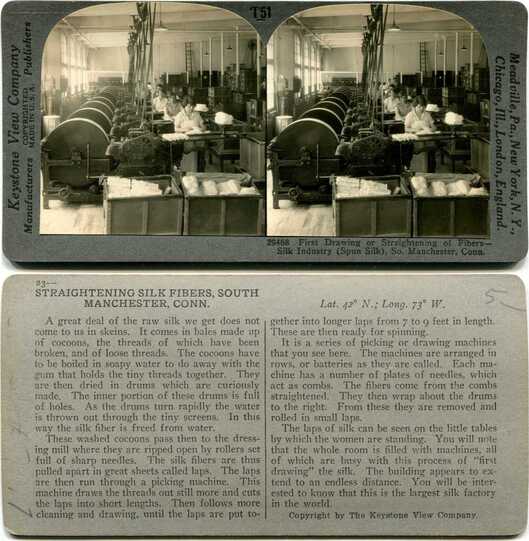 Silk Fiber Straightening in Factory