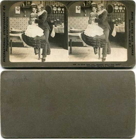 Couple Embracing in a Kitchen