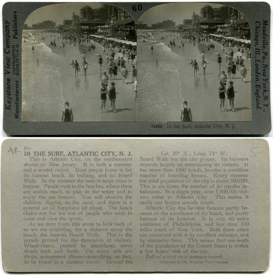 Bathers in Surf, Atlantic City Beach