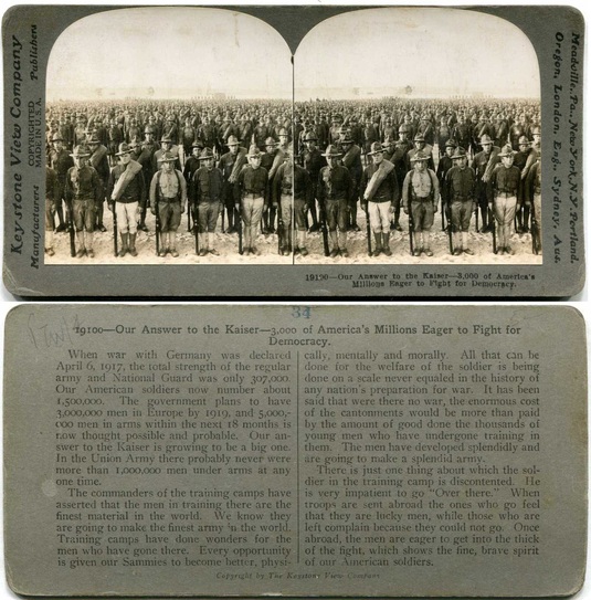 US Soldiers in WWI Training Camp