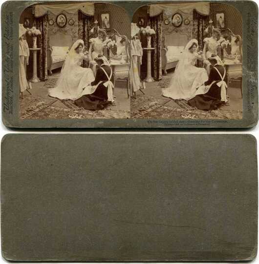 Bride Dressing for Ceremony