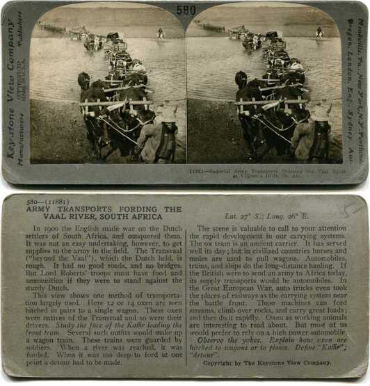 Army Transports Fording River