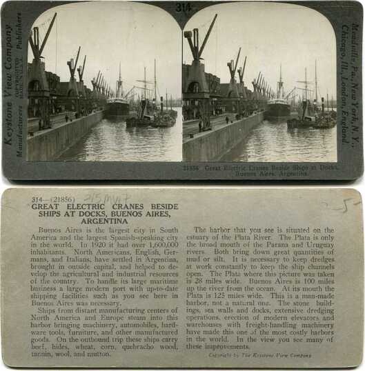 Electric Cranes and Ships at Docks