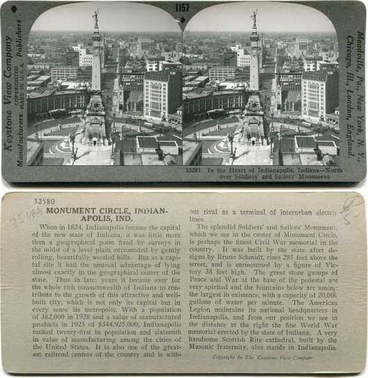 Cityscape with Monument Circle