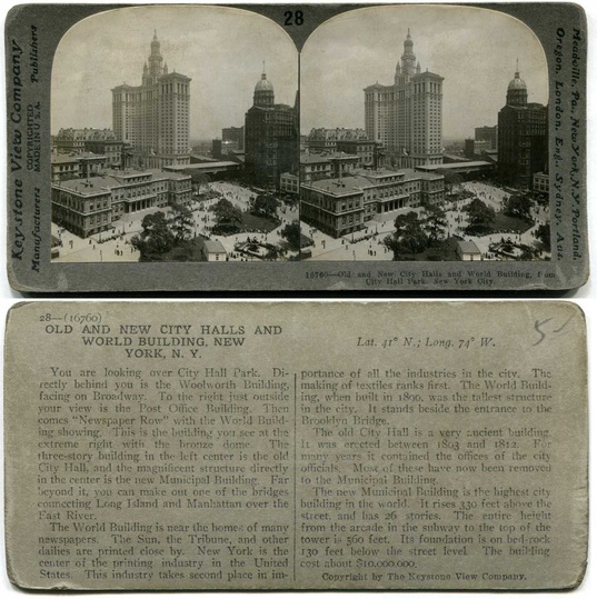 Old and New City Halls & World Building