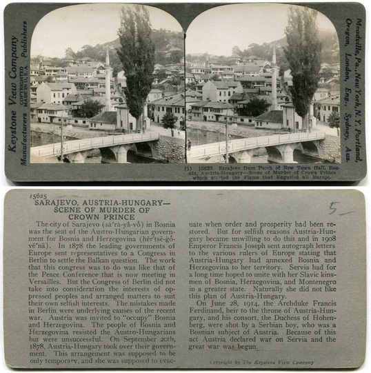 Sarajevo Cityscape with Bridge and Minaret