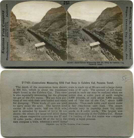 Excavations in Culebra Cut