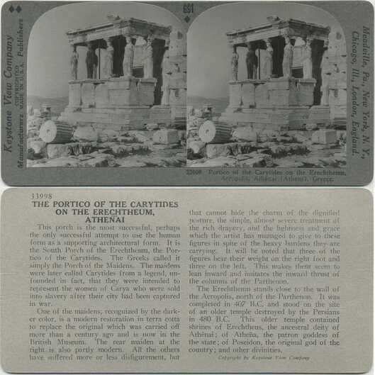Portico of the Caryatides, Erechtheum