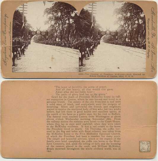 McKinley Funeral Arch & Procession