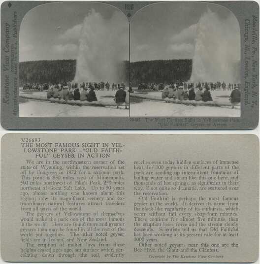 Old Faithful Geyser Erupting