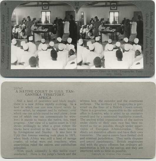 Native Court in Ujiji, Africa