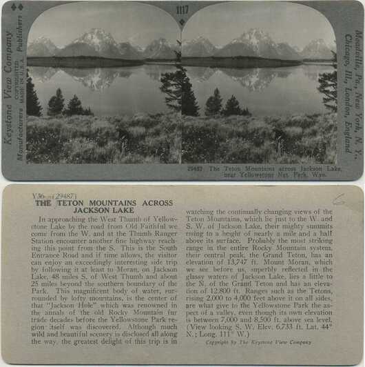 Teton Mountains across Jackson Lake