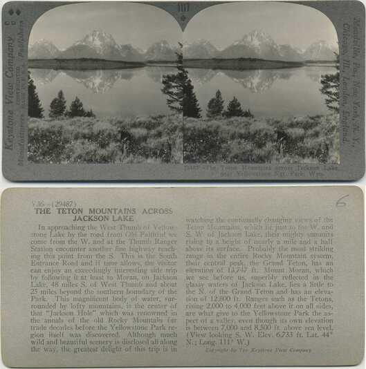 The Teton Mountains across Jackson Lake