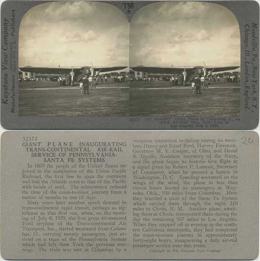 Giant Plane Inaugurating Air-Rail Trip