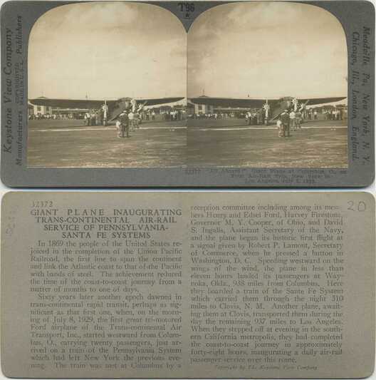 Giant Plane Inaugurating Air-Rail Service