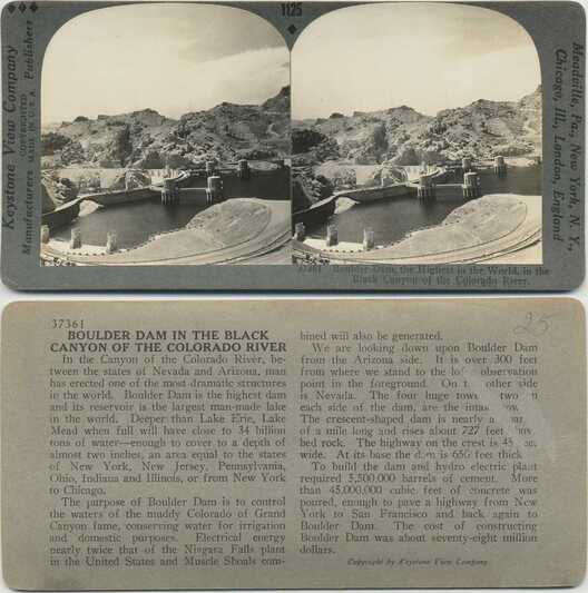 Boulder Dam in Black Canyon
